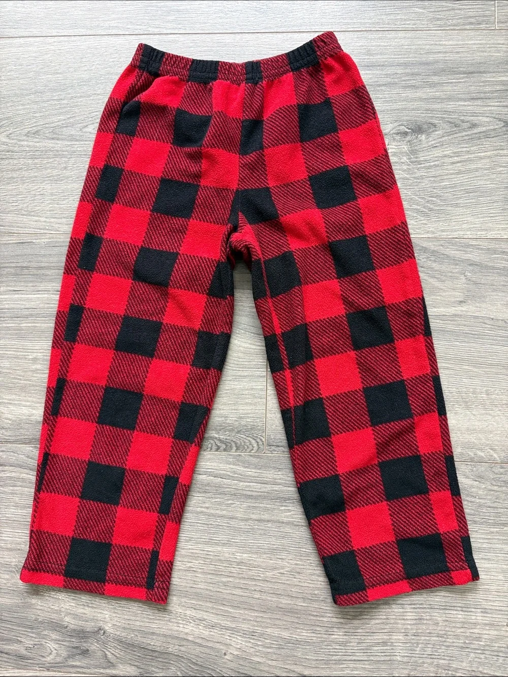 Matching Family Buffalo Plaid Fleece Pajama Pants Set | Men's Small & Kids 3T